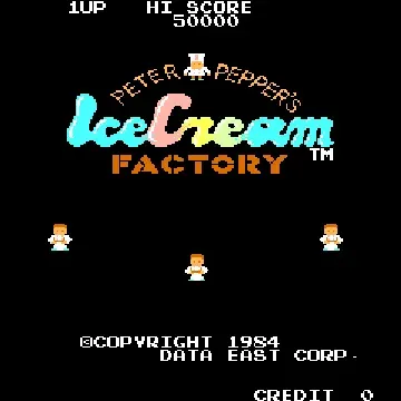 Cassette: Peter Pepper's Ice Cream Factory (set 1)-MAME 2003